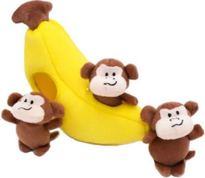 ZippyPaws Zippy Burrow Monkey 'n Banana – Bild 1 von 4