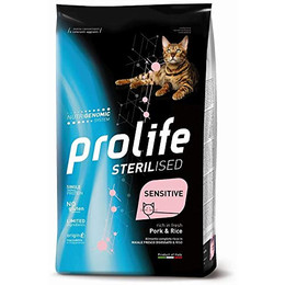 Produktbild von zodiaco Prolife Cat Sterilised Schweinefleisch und Reis - 2 x 7 kg