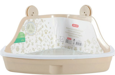 Produktbild von Zolux Ecktoilette für Nagetiere klein Beige