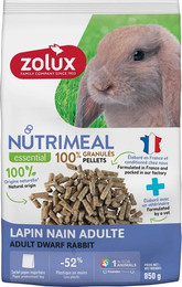Produktbild von ZOLUX NUTRIMEAL 4 Zwergkaninchen Pellets Adult 850 g