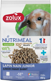 Produktbild von ZOLUX NUTRIMEAL Junior Zwergkaninchen-Pellets - 850 g