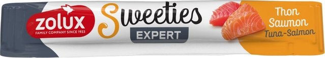 Produktbild von ZOLUX SWEETIES Creme-Katzenleckerli mit Thunfisch und Lachs - 14 g