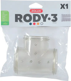 Zolux T-Rohr Rody3 grau transparent - 1 Stk. – Bild 1 von 3