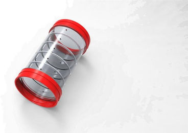 Zolux Verbindungsringe für Rody-Rohre ø 6 cm Rot 4 Stück – Bild 1 von 5