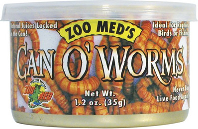 Produktbild von Zoo Med Can O' Worms Mehlwürmer 35g - 35 g
