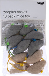 Produktbild von zooplus Basics Katzenspielzeugset Mäuse