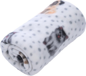 Produktbild von zooplus Basics Kuscheldecke Fleece Dogs & Dots - L 150 x B 100 cm