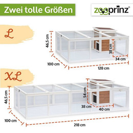 Produktbild von Zooprinz Freigehege Comfort mit Haus XXL