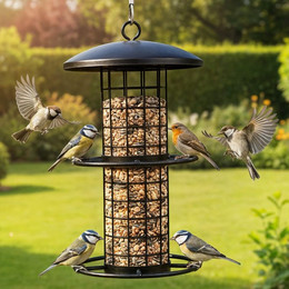 Produktbild von Zooprinz Futterspender Futtersilo Metall für Vögel,