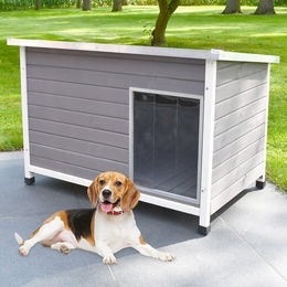 Produktbild von Zooprinz Hundehütte Jacky mit Klappdach und höhenverstellbaren Kunststofffüßen