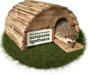 Produktbild von Zooprinz Igelhaus aus Massivholz mit Labyrintheingang,