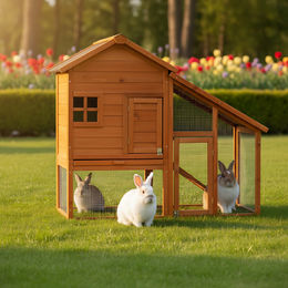 Produktbild von Zooprinz Kleintierstall Bauernhaus mit Auslauf 140x120x55 cm