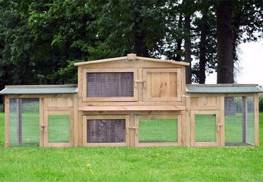 Produktbild von Zooprinz Kleintierstall Dr. Hase mit Doppelauslauf