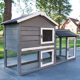 Produktbild von Zooprinz Kleintierstall Dream Grey mit Auslauf