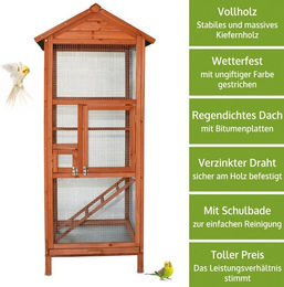 Produktbild von Zooprinz Vogelvoliere Modell M, L oder XL