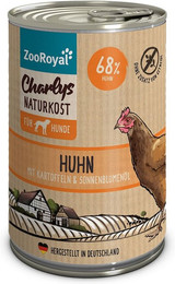 Produktbild von ZooRoyal Charlys Naturkost Huhn, Kartoffeln & Sonnenblumenöl 6x400g