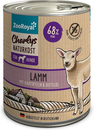 Produktbild von ZooRoyal Charlys Naturkost Lamm mit Kartoffeln & Distelöl 800g
