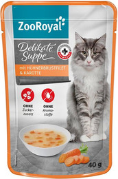 Produktbild von ZooRoyal Delikate Suppe Hühnerbrustfilet und Karotte 16x40g