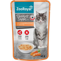 Produktbild von ZooRoyal Delikate Suppe Hühnerbrustfilet und Karotte 16x40g