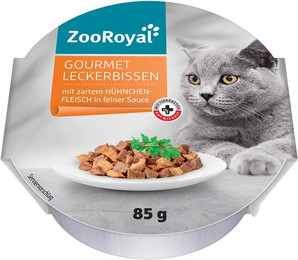 Produktbild von ZooRoyal Gourmet Leckerbissen mit zartem Hühnchenfleisch in feiner Sauce - 12 x 85 g