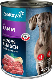 Produktbild von ZooRoyal Hunde-Nassfutter mit Lamm 6x400g