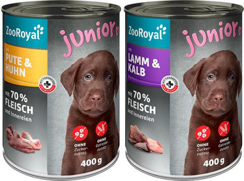 Produktbild von ZooRoyal Junior Mixpaket 6x400g