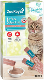 Produktbild von ZooRoyal Katzen Schleckies Leberwurst - 11 x 120 g