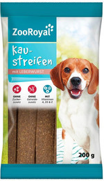 Produktbild von ZooRoyal Kaustreifen mit Leberwurst - 200 g