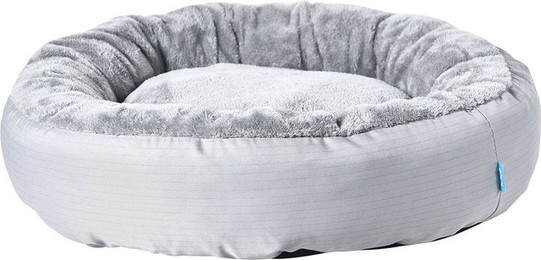 Produktbild von ZooRoyal Kuschelbett Milo rund für Hunde und Katzen Ø 75x20 cm hellgrau