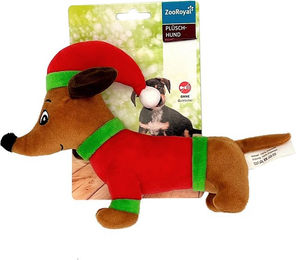 Produktbild von ZooRoyal Kuscheltier Dackel XMAS 18x16cm