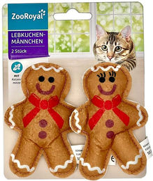 Produktbild von ZooRoyal Lebkuchenmännchen mit Katzenminze 2er Set