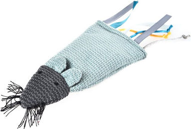 Produktbild von ZooRoyal Maus mit Bändern & Katzenminze Petrol