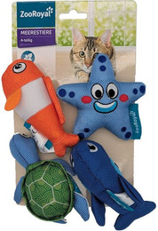 Produktbild von ZooRoyal Meerestiere mit Katzenminze 4er Set