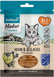 Produktbild von ZooRoyal Minkas Naturkost Mini Streifen Huhn & Seelachs 3x50g