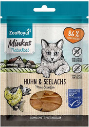 Produktbild von ZooRoyal Minkas Naturkost Mini Streifen Huhn & Seelachs 50g