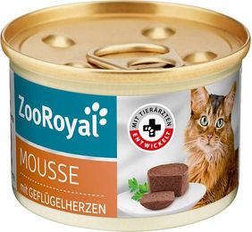 Produktbild von ZooRoyal Mousse mit Geflügelherzen 12x85g