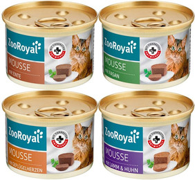Produktbild von ZooRoyal Mousse Mixpaket Geflügel & Lamm 24x85g