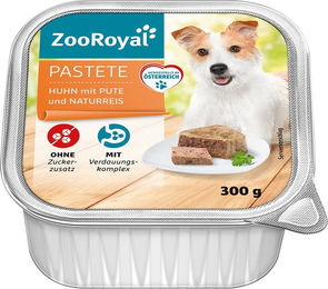 Produktbild von ZooRoyal Pastete Huhn mit Pute und Naturreis 9x300g