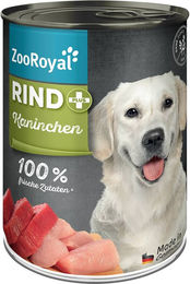 Produktbild von ZooRoyal Rind + Kaninchen 6x400g