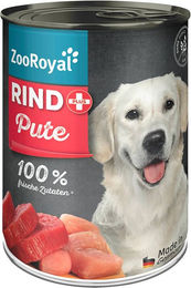 Produktbild von ZooRoyal Rind + Pute 6x400g