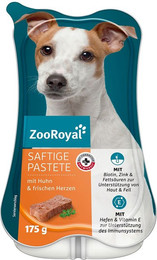 Produktbild von ZooRoyal Saftige Pastete mit Huhn & Herz - 15 x 175 g