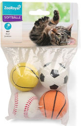 Produktbild von ZooRoyal Spielbälle aus Moosgummi 4er Set
