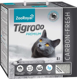 Produktbild von ZooRoyal Tigrooo Carbon-Fresh Ultra-Klumpstreu - 8 l