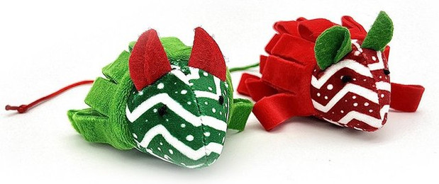 Produktbild von ZooRoyal Weihnachtsmäuse mit Katzenminze 2er Set