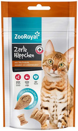 Produktbild von ZooRoyal Zarte Häppchen mit Truthahn, veredelt mit Leberwurst 3x40g