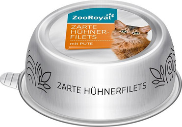 Produktbild von ZooRoyal Zarte Hühnerfilets mit Pute 12x85g