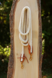 Produktbild von Zügel mit Lederadapter, Baumwolle, 16 mm