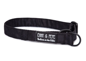 Produktbild von Zugstopp-Halsband Fröhliches Schwarz 4cm