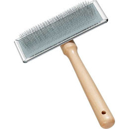 Produktbild von Zupfb?rste weich mit Naturholzgriff - gro? 120 x 50 mm