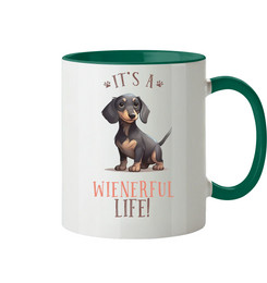 Produktbild von Zweifarbige Tasse "Wienerful Life" - 0,33 l